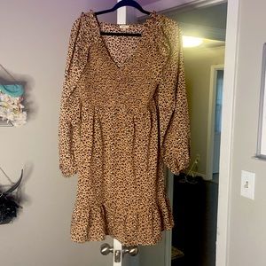 Cheetah Print Dress